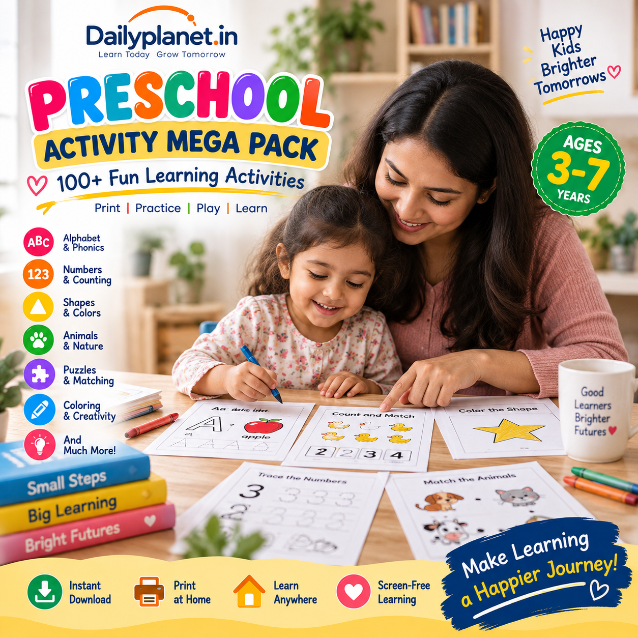 Preschool Activity Mega Pack – 100k+ Printable Learning Worksheets for Kids - Image 3